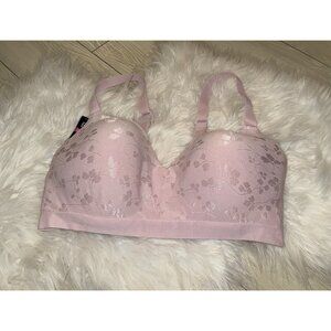 Bali Comfort Revolution Jacquard T-Shirt Bra WF Womens XL XLarge Pink DF3643 New